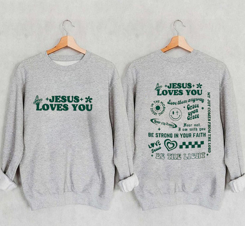 Letter Printing Large Size Fleece Sweatshirt Women's