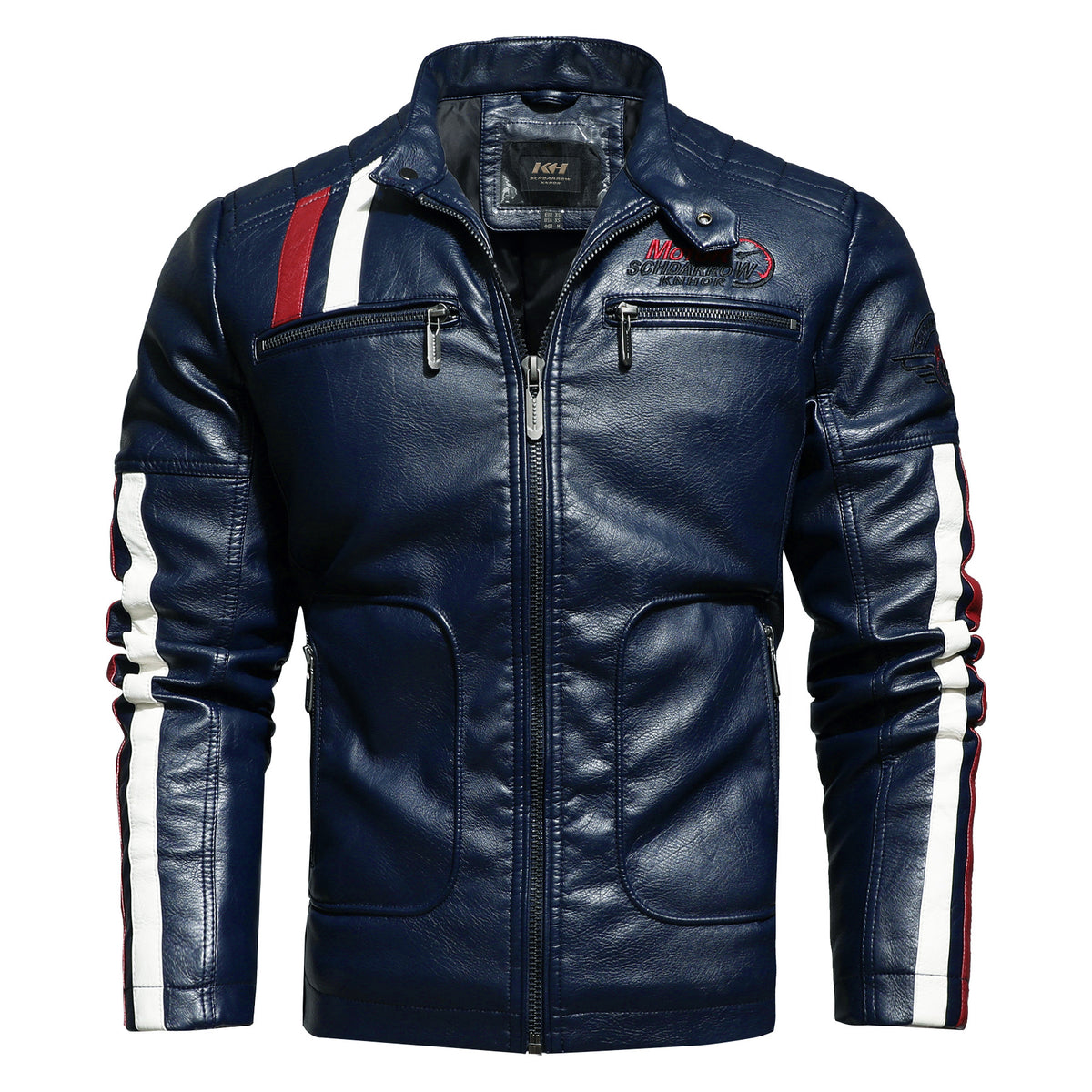 Zipper Leather Jacket for Men