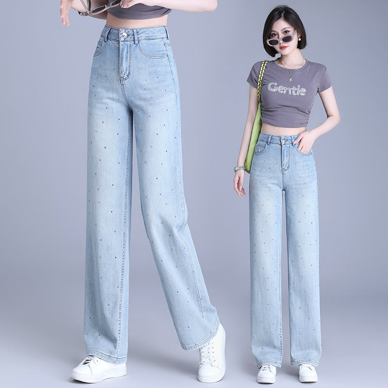 Elegant Slim Narrow Jeans Women