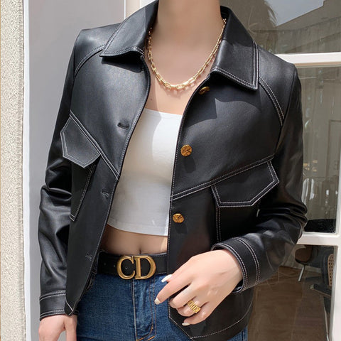 leather jacket for women