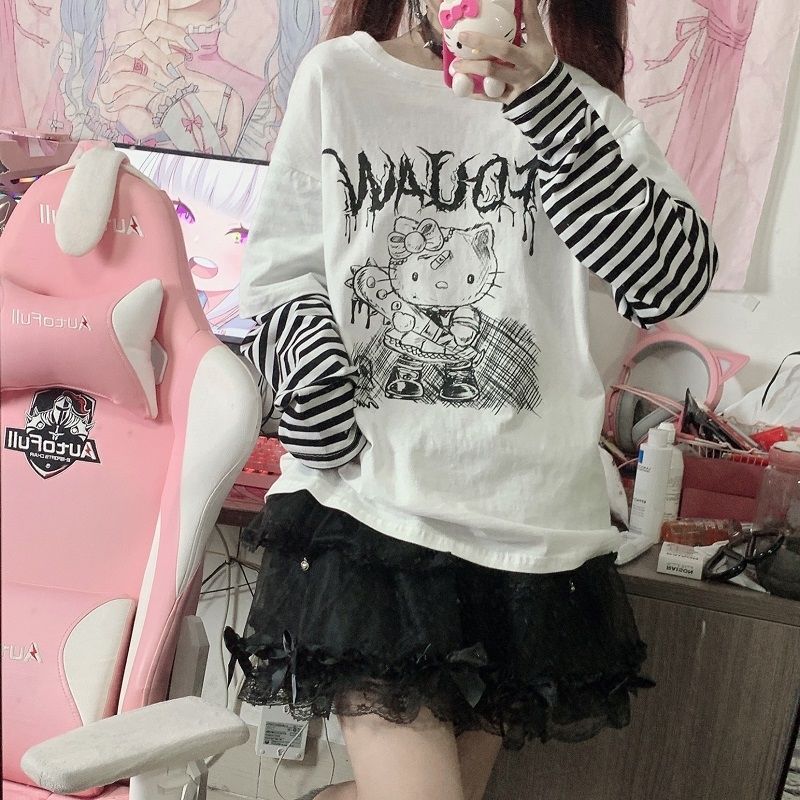 Two-piece long-sleeved T-shirt Women