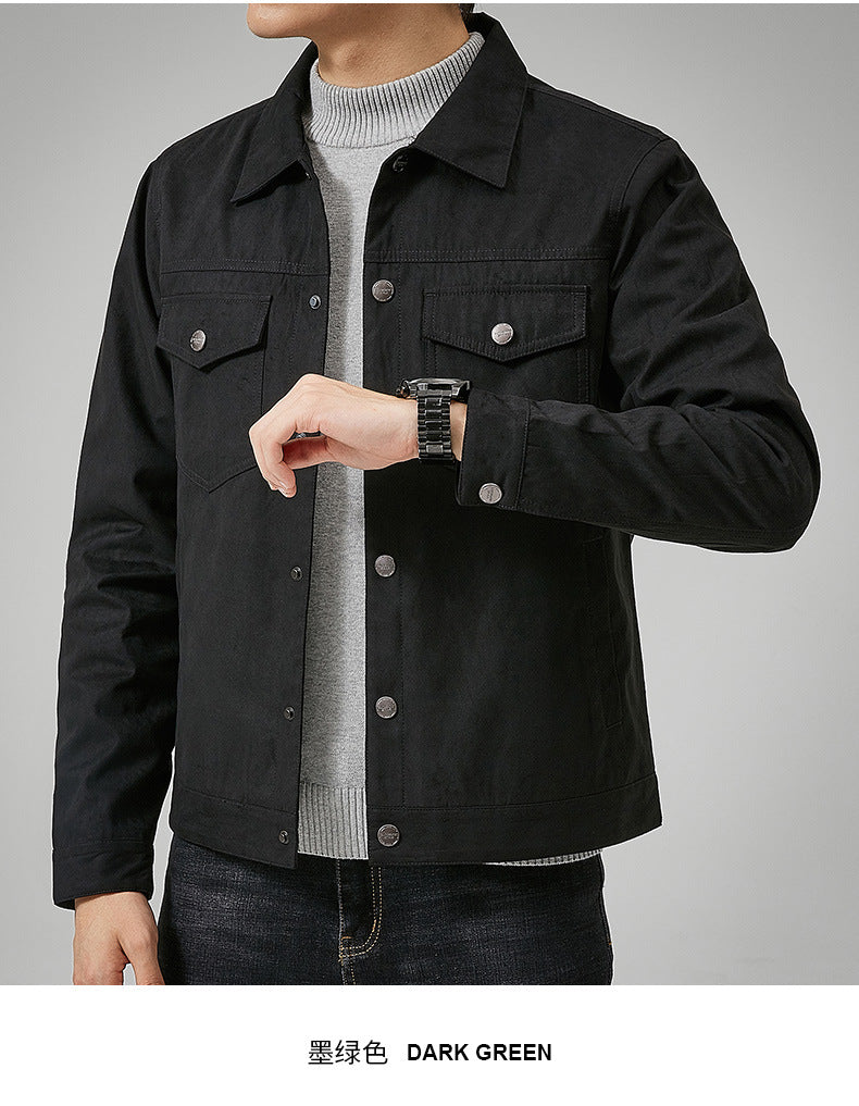 Casual Denim Jacket Men