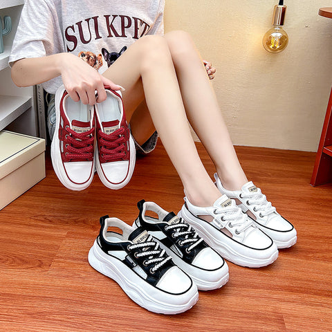 Women's White Sports Shoes 