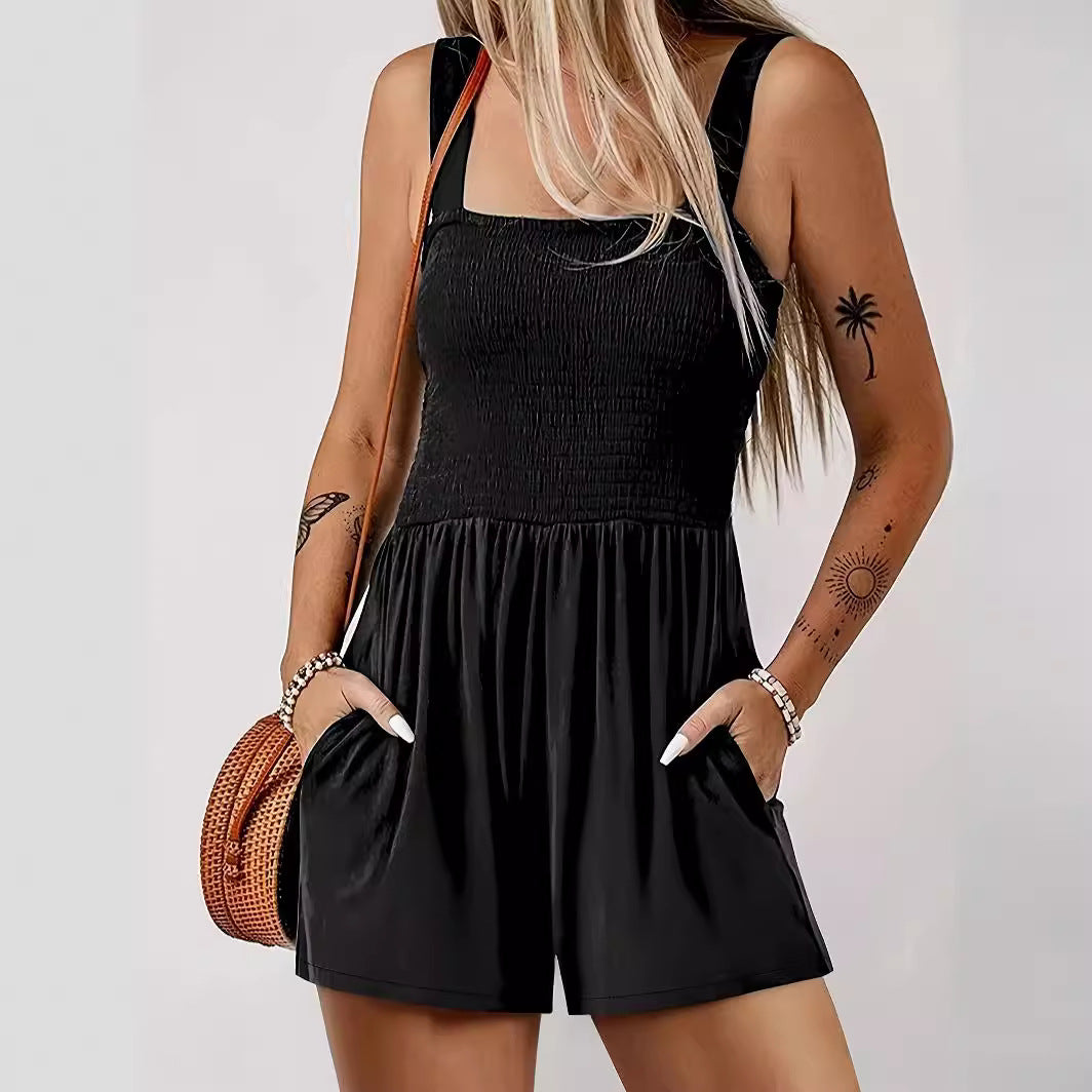 New Sleeveless Vest Jumpsuit Women 