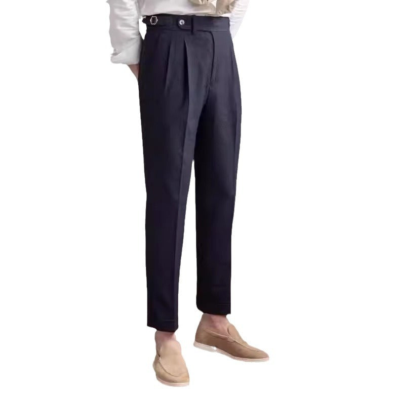 Men's Straight Fit Casual Trousers