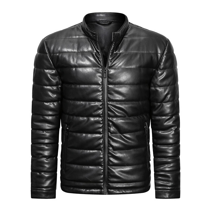 Leather Cotton Jacket Men